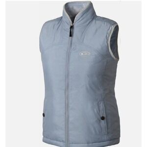 Drake Waterfowl Cumulus Lady Reversible Light Powder Blue Best Full Zip Sz XL